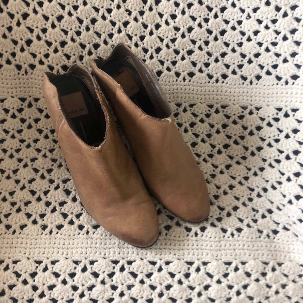 Dolce Vita leather Haken block heel mule bootie